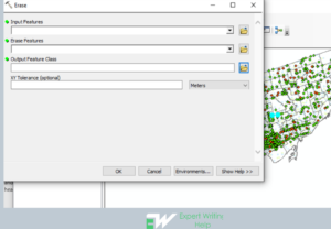 Erase geoprocessing tool