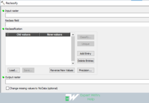 reclass geoprocessing tool