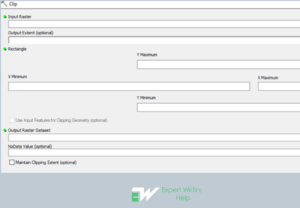 Clip Raster geoprocessing tool