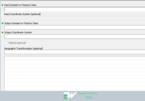 showing project geoprocessing tool