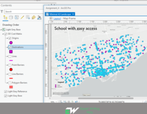 how to create destination map in arcgis